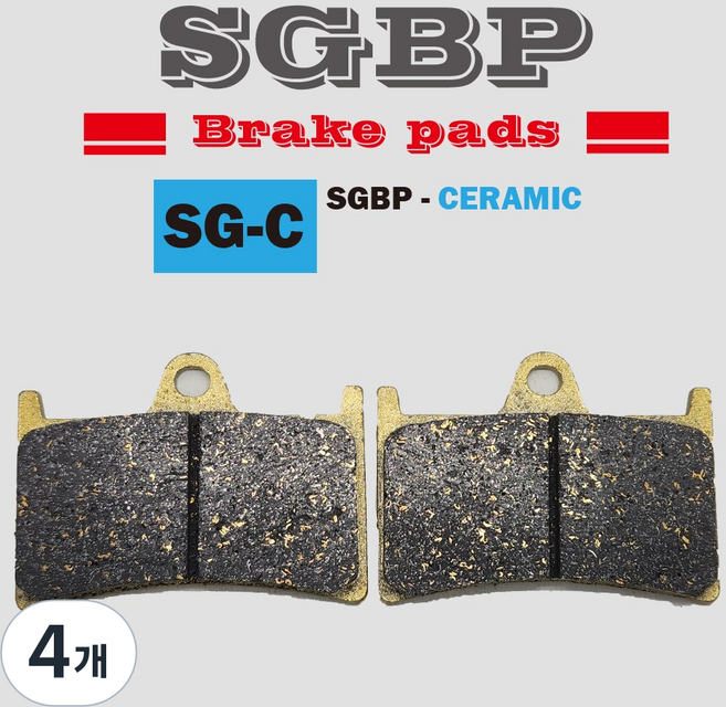 [SGBP] 야마하 티맥스 TMAX 프론트 (앞) 세라믹 브레이크패드 [BP-545], 4개