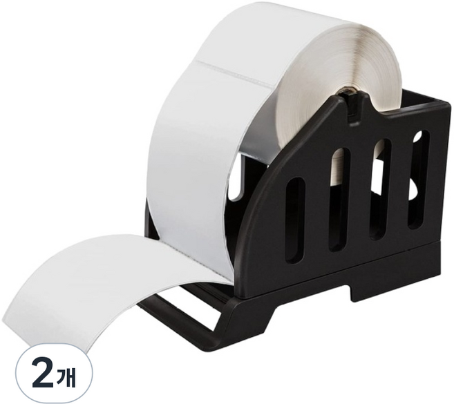 택배 프린터 악세사리 롤 라벨 거치대, 블랙, 2개