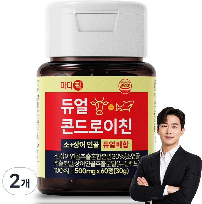 마디픽 듀얼연골 콘드로이친 MBP, 2개, 60정