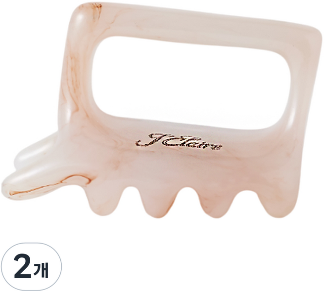 제이끌레르 라인 바디 괄사 마사지기, 베이지, 2개