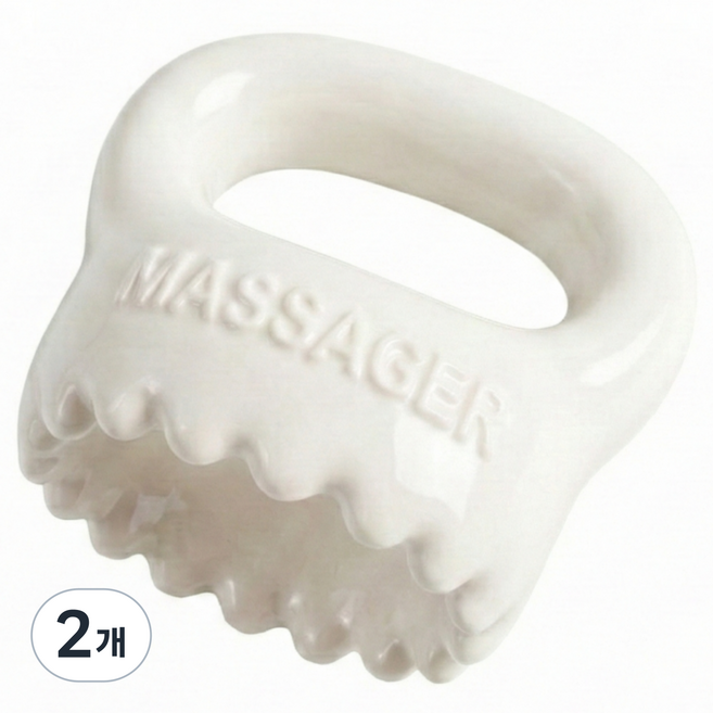 라이언문 도자기 괄사 얼굴 바디 두피, 바디 소프트, 2개