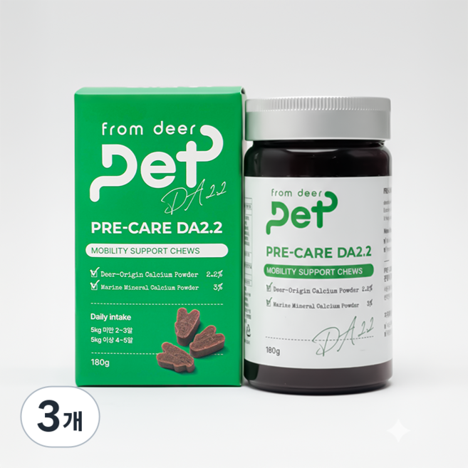 프롬디어펫 강아지 관절 영양제, 3개, 뼈/관절강화, 180g
