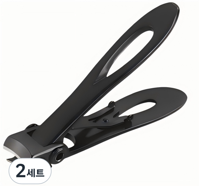 KUMO두꺼고 굵은 손 발톱 큰입깎이, 2세트, 블랙