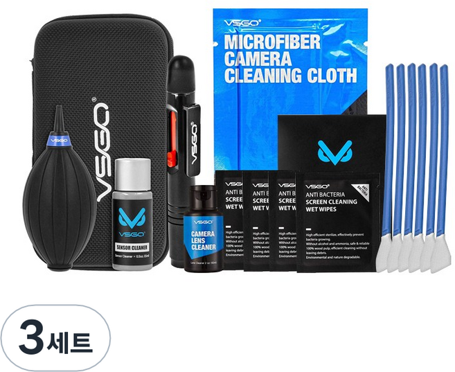 비스고 카메라 9종 클리닝 키트, DKL-20, 3세트