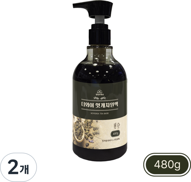 양원프레쉬 더와이 헛개차PET, 2개, 480g