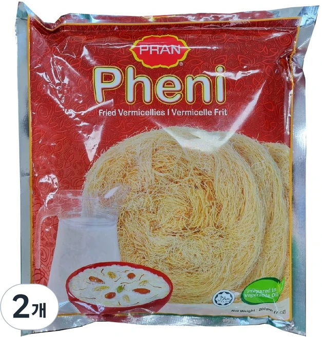 카다이프 면 대체 pheni 페니 두바이 초콜릿, 2개, 200g - 쿠팡