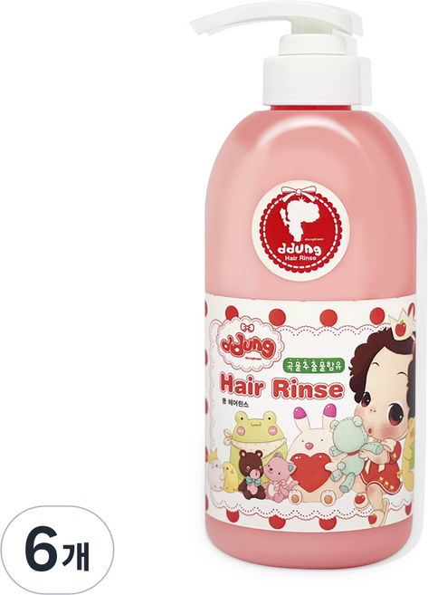 [뚱] 뚱베이비 린스, 500ml, 6개