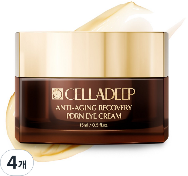 셀라딥 탄력 주름 개선 PDRN EGF 눈가주름개선 아이크림, 4개, 15ml