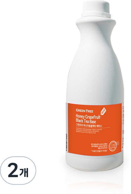 그린트리 허니자몽블랙티베이스, 1.2kg, 2개
