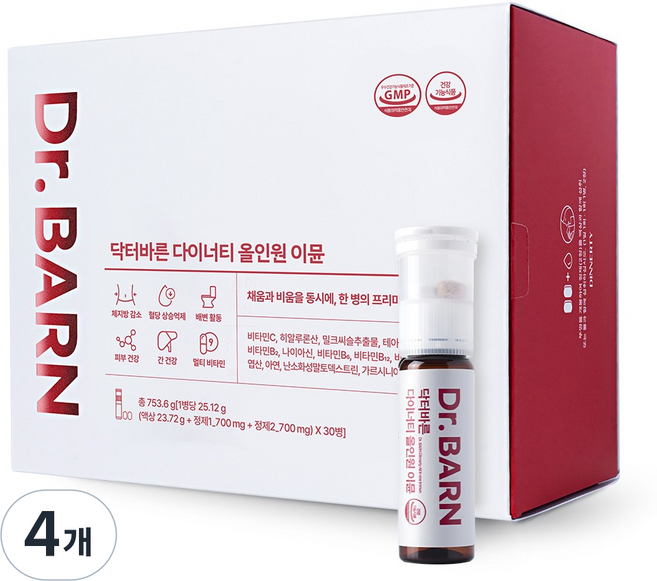 닥터바른 올인원 이뮨 다이어트 보조제 이너뷰티, 4개, 30회분