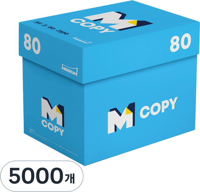 엠카피 M COPY 데일리 복사용지 80g, A4, 5000개