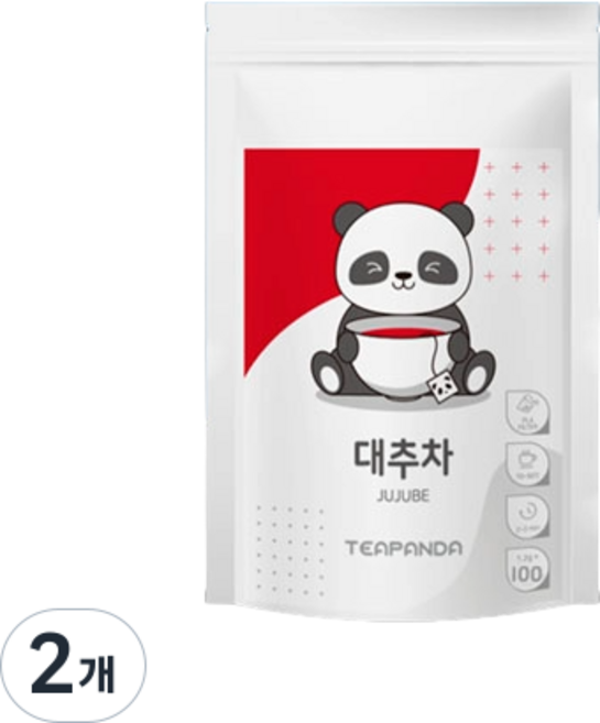 국산 대추차 생분해 삼각티백, 2개, 100개입, 1.2g