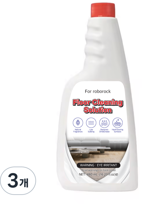 로보락 호환 세제 로보넥스, 3개, 480mL