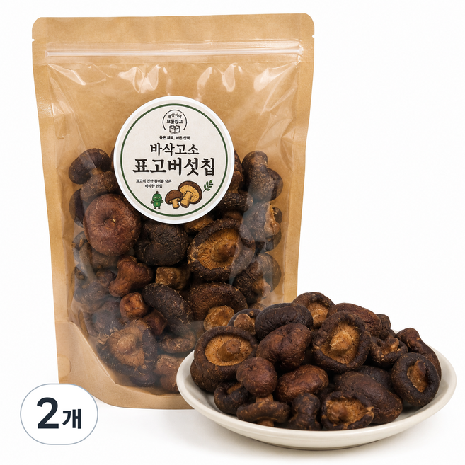 [콩알이네] 바삭고소 표고버섯칩, 2개, 300g
