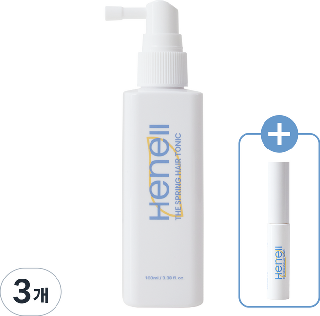 [속눈썹 영양제 증정] 헤넬 더 스프링 헤어 토닉, 3개, 105ml