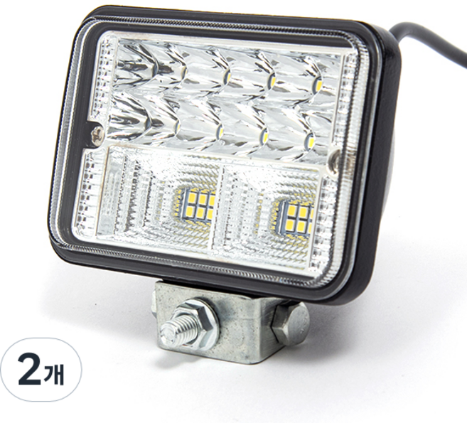 ZIO-BIZ 고휘도 LED 써치라이트 78W 집중광 확산광 겸용 / 자동차 차량용 화물차 작업등 경광등 안개등 후미등 후진등 보조등 전조등 해루질장비 집어등 서치라이트 헤드라이트, 2개