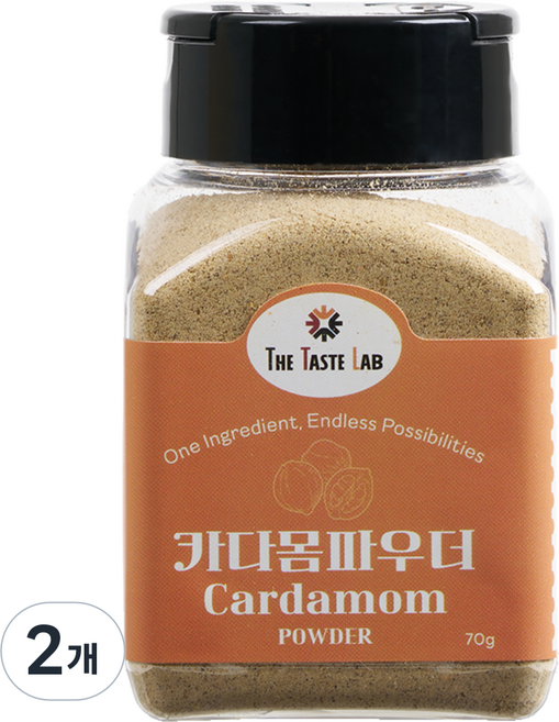 더테이스트랩 카다멈 가루 파우더 Cardamom, 2개, 70g