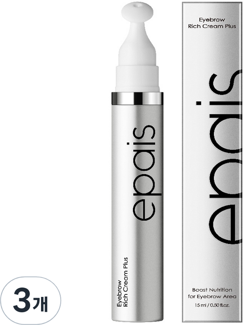 에이페 아이브로우 리치크림 플러스 눈썹영양제, 3개, 15ml