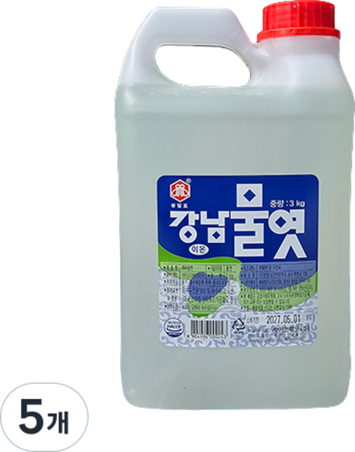 강남식품 강남 이온 물엿, 5개, 3kg