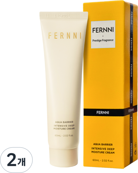여성 수분크림 1위 재구매율 1위 건성피부 고보습 영양크림 페르니 아쿠아 베리어 딥 모이스처 모공수축 크림 로션, 2개, 60ml