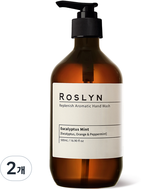 로즐린 아로마틱 핸드워시 유칼립투스민트 500ml, 2개