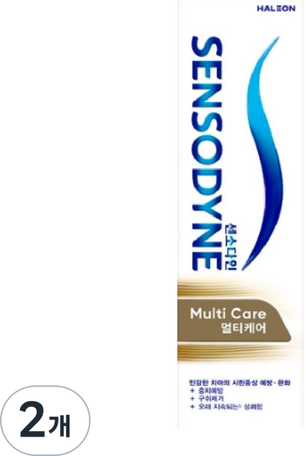 센소다인 멀티케어 시린이개선 치약, 100g, 2개