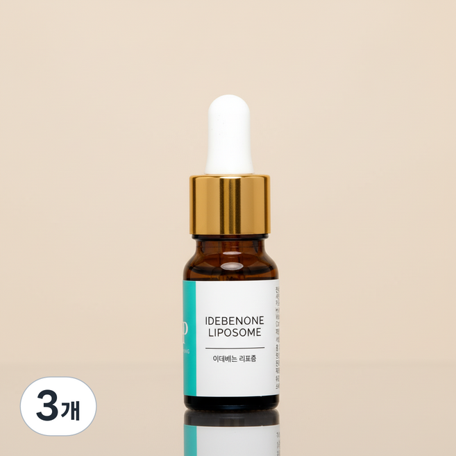 랑팡 이데베논 리포좀 원액 100% 비타민 4배 황금 앰플, 10ml, 3개