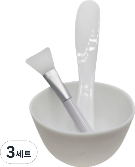 김시스터 모델링 팩 도구 3종 세트 (팩볼 + 스파츌라대 + 실리콘팩붓), 3세트