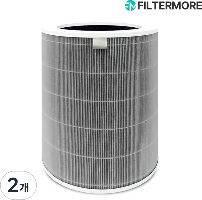 필터모아 샤오미 미에어 4 라이트 공기청정기 호환 필터 AC-M17-SC, 2개, 헤파+탈취 복합형