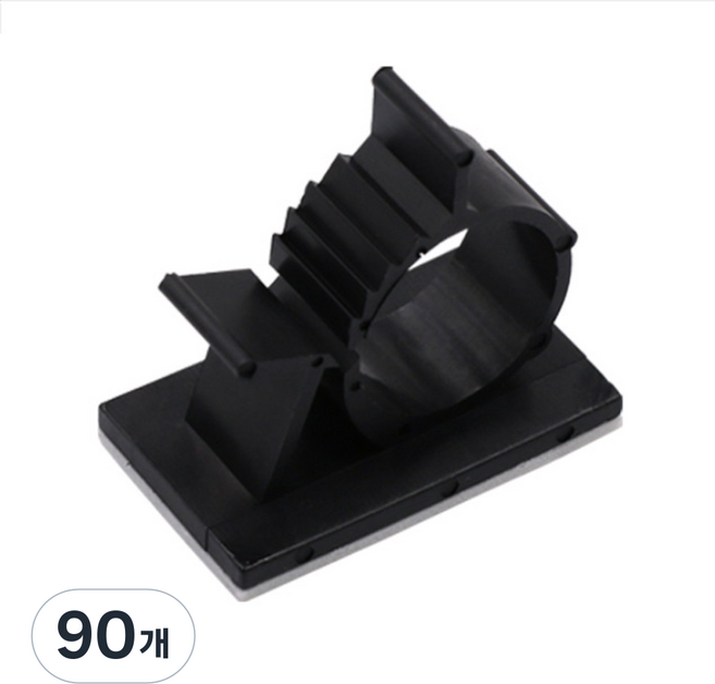 아이앤트 특대형 케이블 선 정리 클립, 90개, 블랙