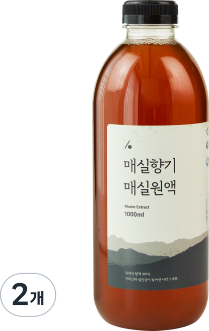 시골원 매실향기 매실원액 매실청, 2개, 1L