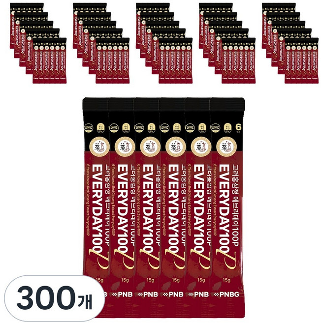 풍년보감 6년근 고려홍삼정 진액 에브리데이100P 홍삼스틱, 15g, 300개