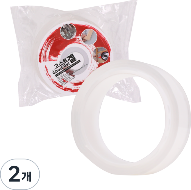 [홈쇼핑정품] 나르위안 몬스터 고스트겔 초강력 실리콘겔 몬스터 양면테이프, 2개