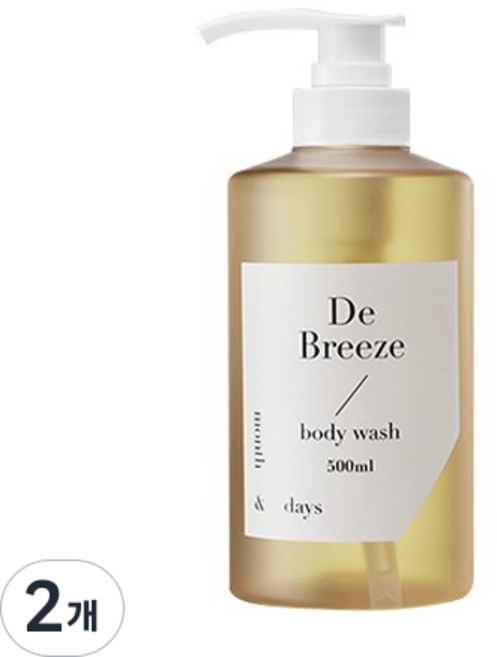 먼스앤데이즈 디 브리즈 바디워시, 2개, 500ml