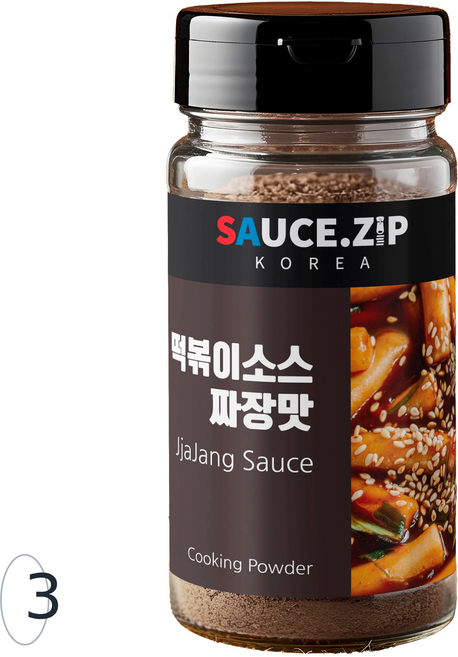 소스집 짜장떡볶이 분말소스 짜장떡볶이가루, 3개, 100g