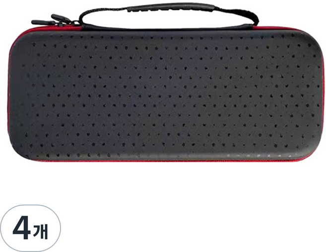 ASUS ROG ALLY X 전용 핸드그립 수납형 케이스 파우치 가방, 4개, 블랙