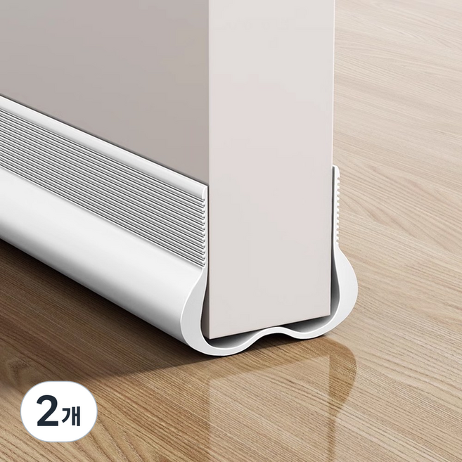 이지유 방문 틈새막이 문풍지 문틈막이 우풍 방음 빛차단 화이트, 2개