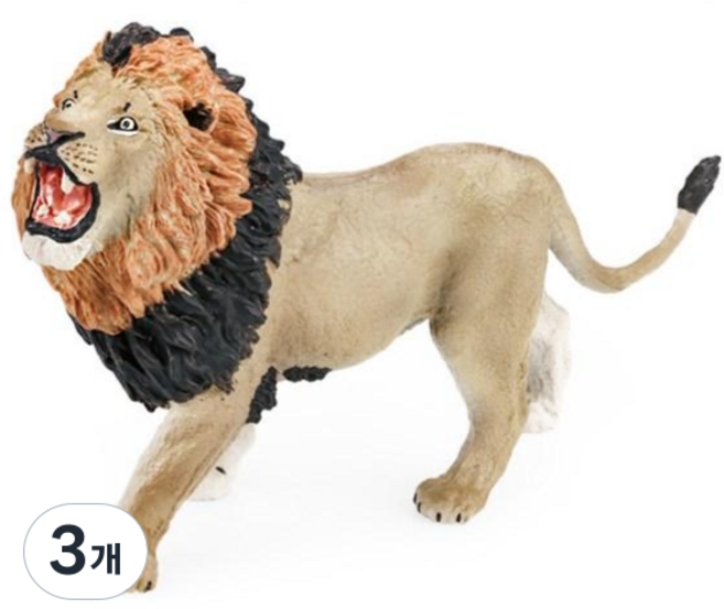 반디토이 누런 숫사자 피규어 사자모형 동물피규어 / 재고보유 당일발송, 3개