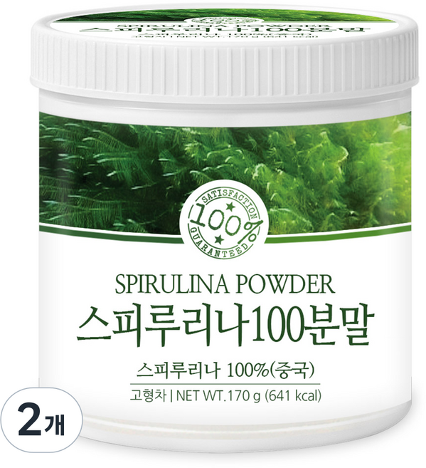 푸른들판 스피루리나 100% 분말 가루 스피룰리나 파우더, 170g, 2개