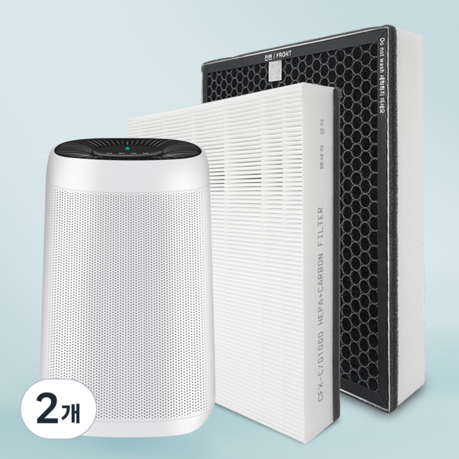 필터모아 삼성 공기청정기 필터 CFX-G100D CFX-C100D 블루스카이 3000, CFX-G100D/C100D 고급형, 2개