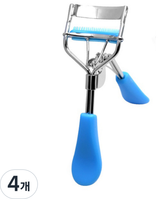 ZZI006Ju 컬링 컬러풀 속눈썹 빗 뷰러 아이래쉬 메이크업 용품 집게, 4개, 스카이