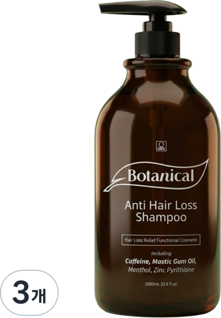 보태니컬 안티헤어로스 샴푸(탈모완화 비듬캐어) 대용량, 3개, 1L