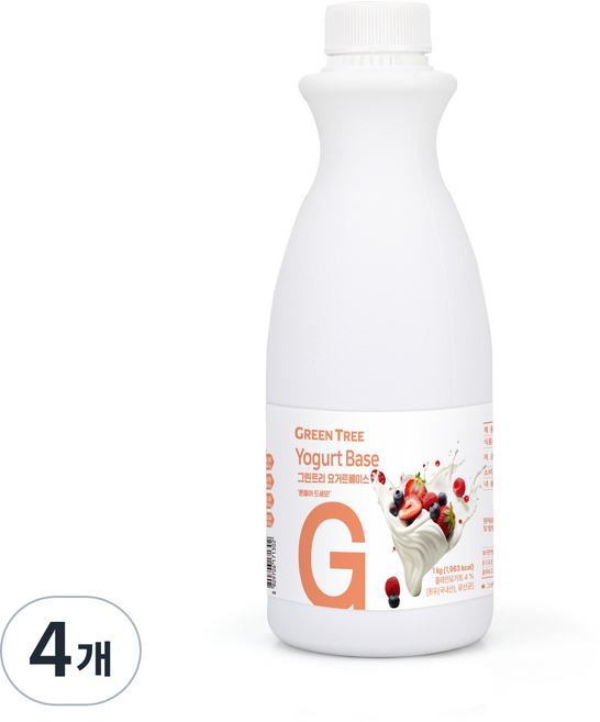 그린트리 요거트 베이스, 4개, 1kg