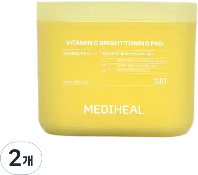 2세대 메디힐 더마 비타민씨 잡티토닝 패드 본품, 100매입, 2개 - 쿠팡