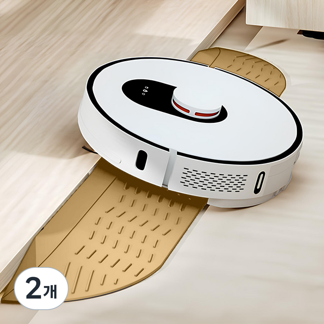 블리버킷 더 넓어진 로봇청소기 문턱 경사대, 베이지, 2개