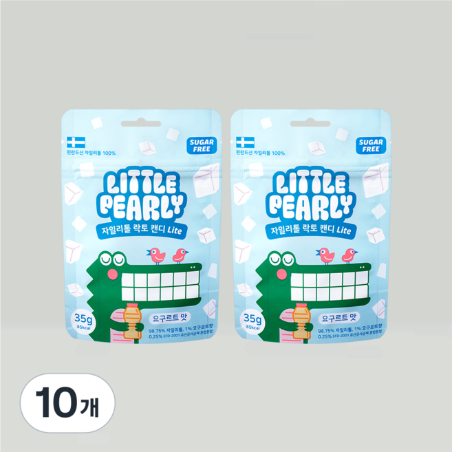 리틀펄리 유아 어린이 자일리톨 장유산균 무설탕 캔디 라이트 요구르트맛, 10개, 35g