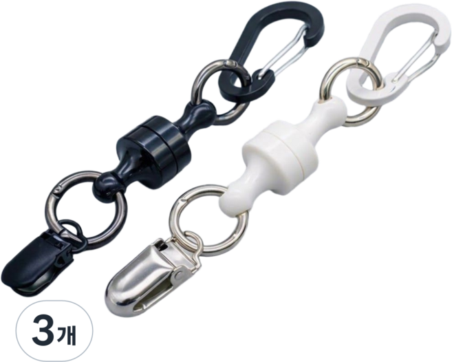 필드버디 골프 자석 퍼터키퍼 퍼터 커버 홀더, 화이트, 3개