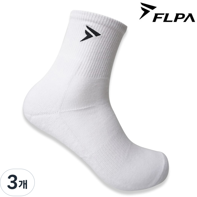 플파 양말 블랙플파로고 스포츠 삭스 남성 여성 국대 운동 헬스 배드민턴 오남스포츠, 3개