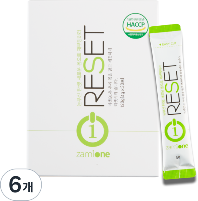 (100% 자연식품) 제대로 된 속관리를 시작할 때 자미원 청국장환 리셋Q1, 6개, 120g