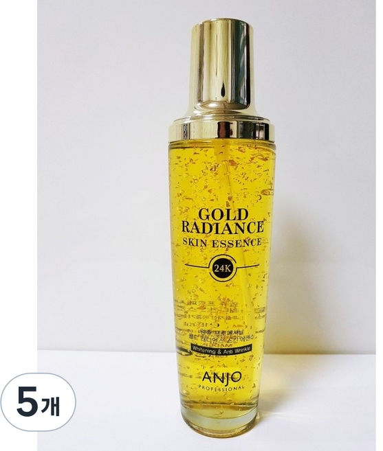 [ANJO] 앙쥬 24k 골드 래디언스 에센스 / 미백 주름개선 이중기능성, 5개, 150ml